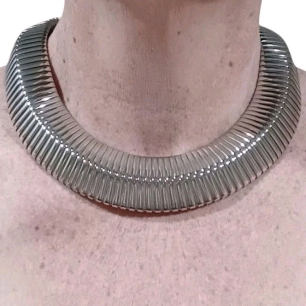 Vintage Omega Cobra Egyptian Revival Collar Chain Cleopatra - Picture 2 of 11